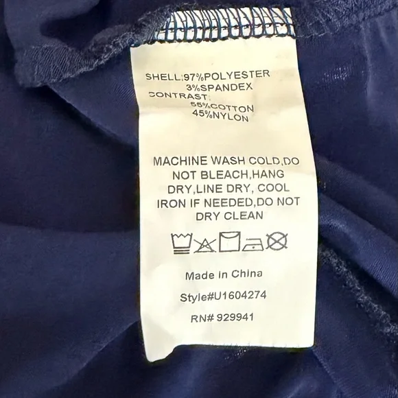 Suzanne Betro Gold Leaf Print Empire Dress Sz 1X Lace Sleeve Ruffle Cuff Pockets - Picture 8 of 8